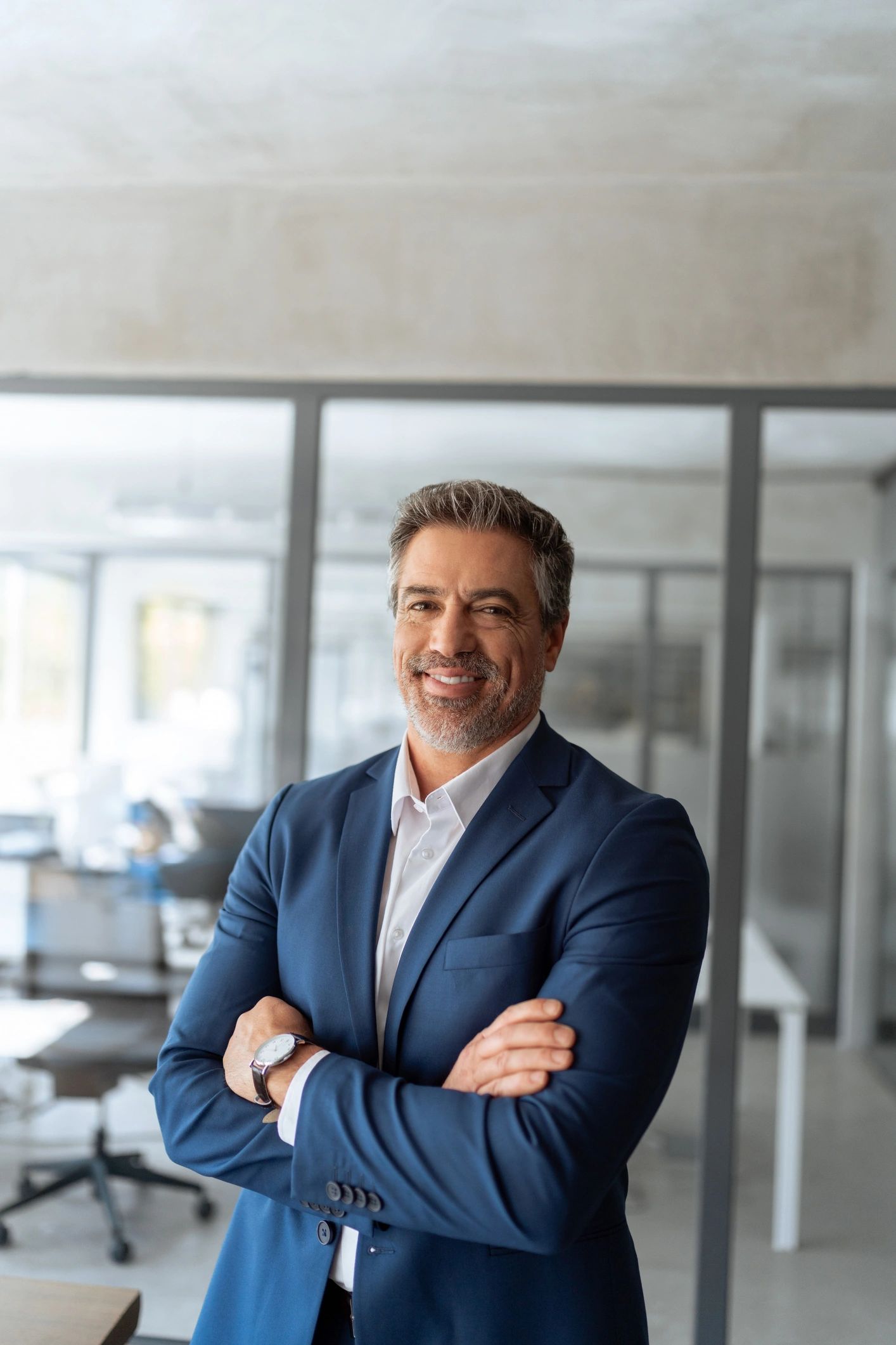 Portrait of a confident mature business leader